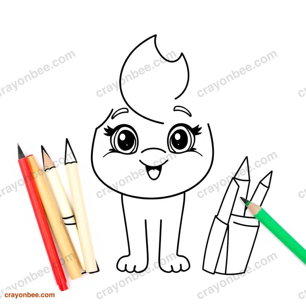 Art Supplies Coloring Page β Free Printable PDF