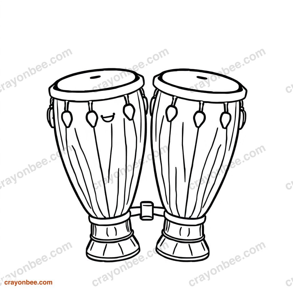 Bongos Coloring Page β Free Printable PDF