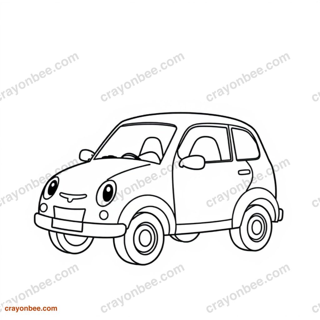Car Transporter Coloring Page β Free Printable PDF