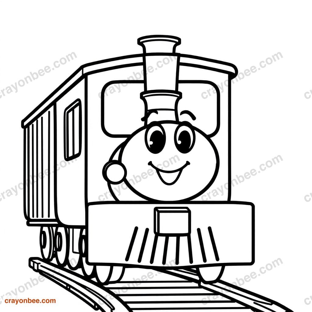 Container Train Coloring Page β Free Printable PDF